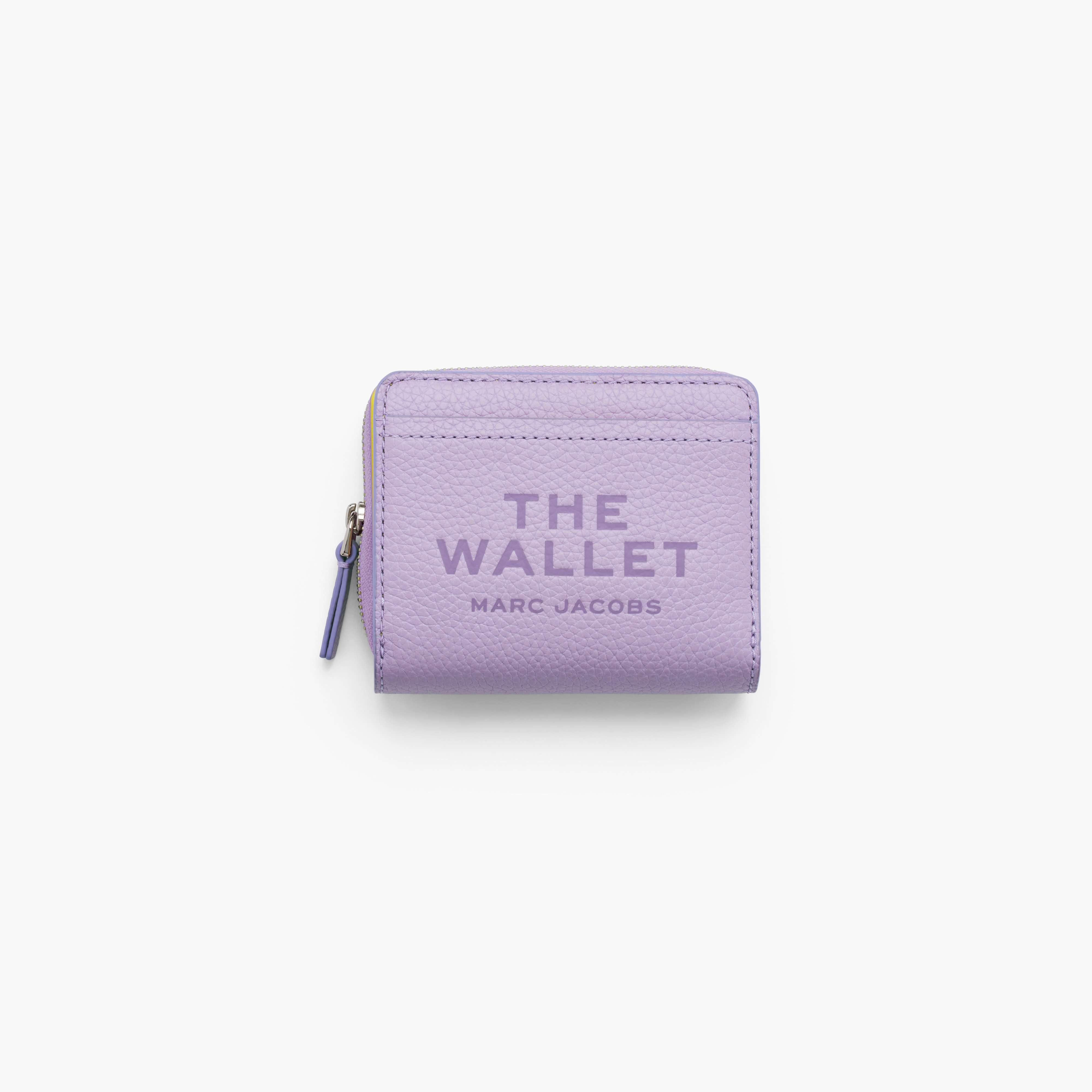The Leather Mini Compact Wallet in Wisteria
